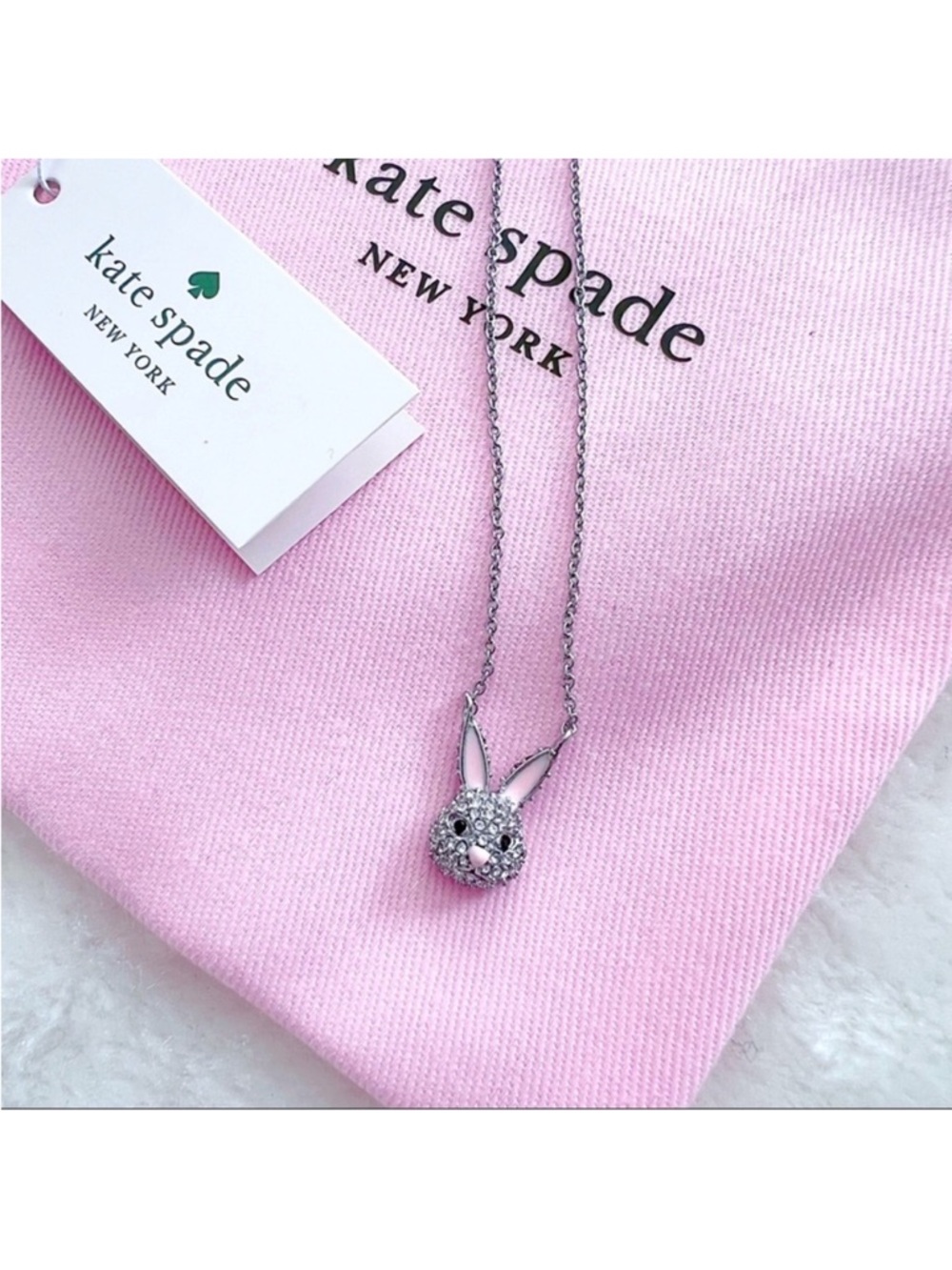 Kate Spade Make Magic Bunny Rabbit Pendant Necklace